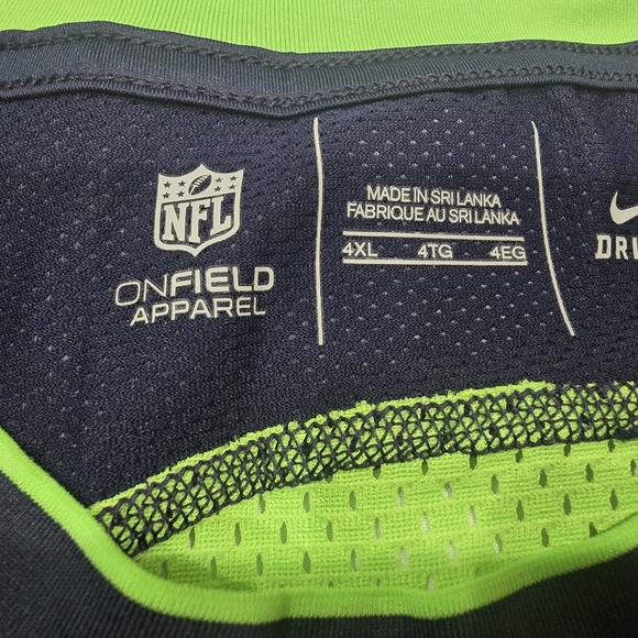 NWT Nike Seahawks Dri-Fit Shirt size 4xl - Picture 3 of 5
